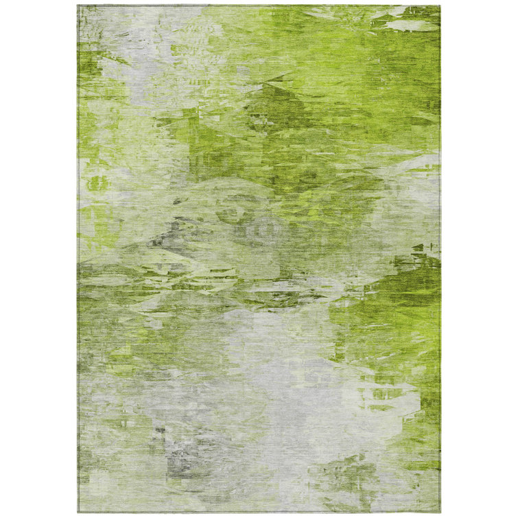 Khloei Washable Abstract Indoor / Outdoor Rug