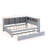 Wooden Daybed With Trundle, Daybed With Storage Shelf And USB Charging Ports-2016575551-2016575546