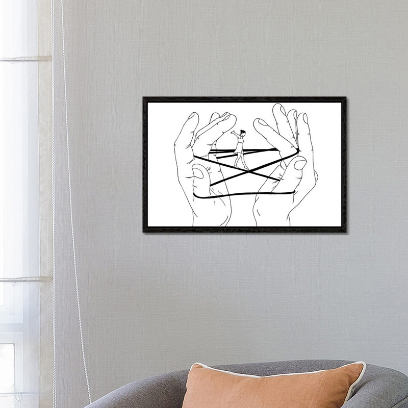 Love Is A Game In Precarious Balance by Filippo Spinelli - Floater Frame Print on Canvas, 66.04 cm H x 45.72 cm W