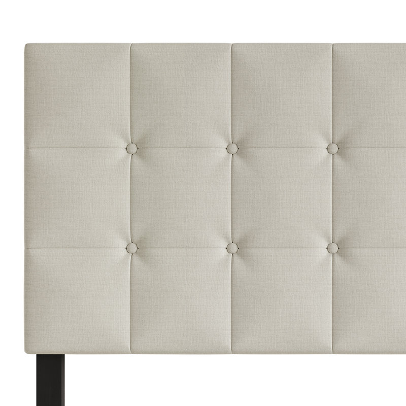 Raickett Upholstered Headboard, Warm Gray, Twin