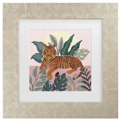 Œuvre encadrée à la bolognaise, la bolognaise «Big Cat Beauty III»