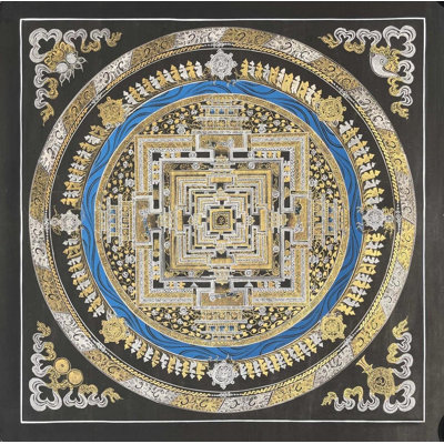Sunaulo Kalachakra Mandala Thangka (Brocadeless Thangka)