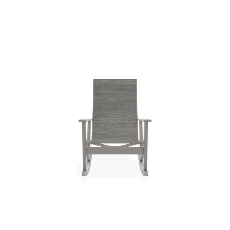 Wexler Polymer Outdoor Lounge Chair, Warm Gray, Sicily