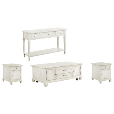 Geisler Lift Top Storage Cocktail Table With 2 Chairside End Table And Sofa Table