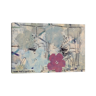 Flower Disaster With Playboy Cartoon by Taylor Smith - Print on Canvas