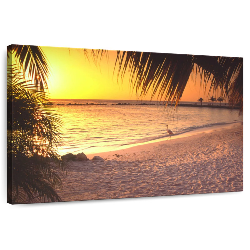 Gillard Aruba Sunset Flamingo, H 26 po x l 39 po