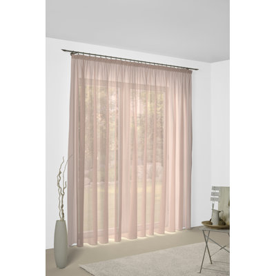 Quaniece Semi Sheer Single Curtain Panel