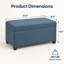 Banc de rangement avec repose-pieds 32 po-625990361