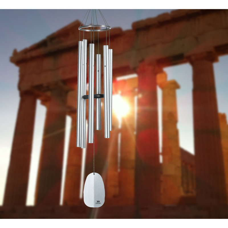 Carillon Bells of Paradise ™, H 44 po x l 12 po x P 12 po, Argenté / blanc
