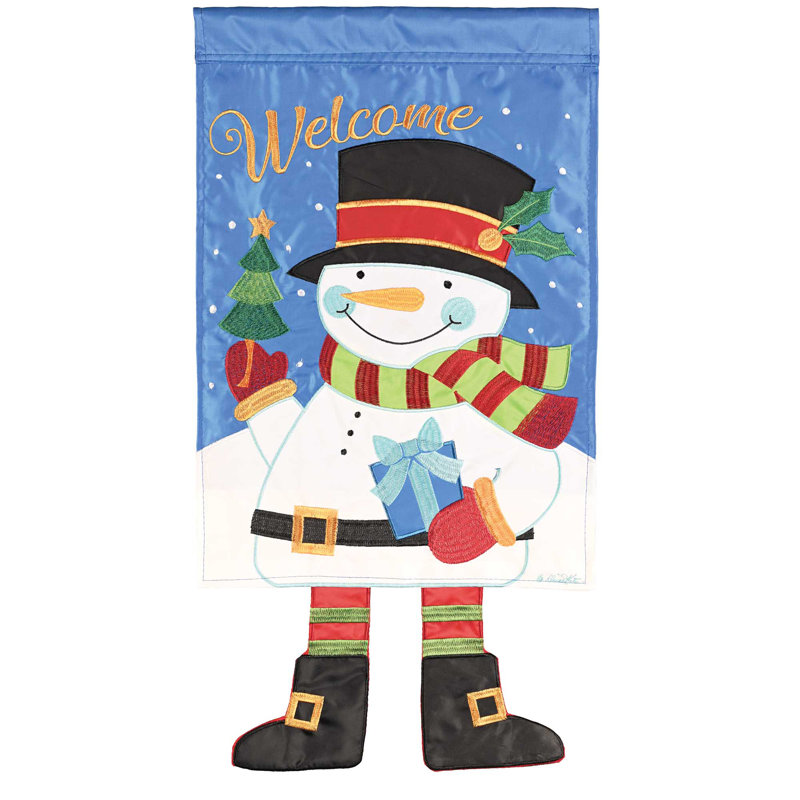 Drapeau de jardin en polyester 18 x 13 po Crazy Leg