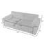 Vontavious 217.9Cm Square Arms Sofa-1561974345