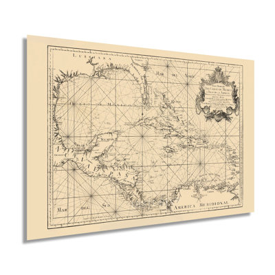 " 1755 Caribbean Map "