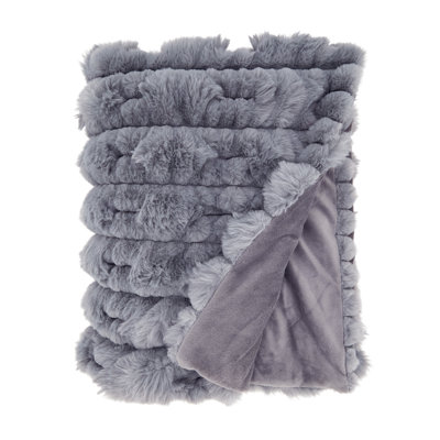 Faux Fur Throw Blanket