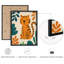 Safari Jungle Animal, ensemble de 6 reproductions d'art encadrées par des animaux-119347185-119347184