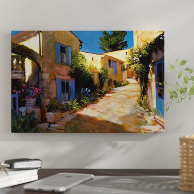 « village », impression sur toile