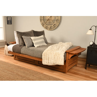 Ensemble de futon double avec matelas et tiroir Stratford