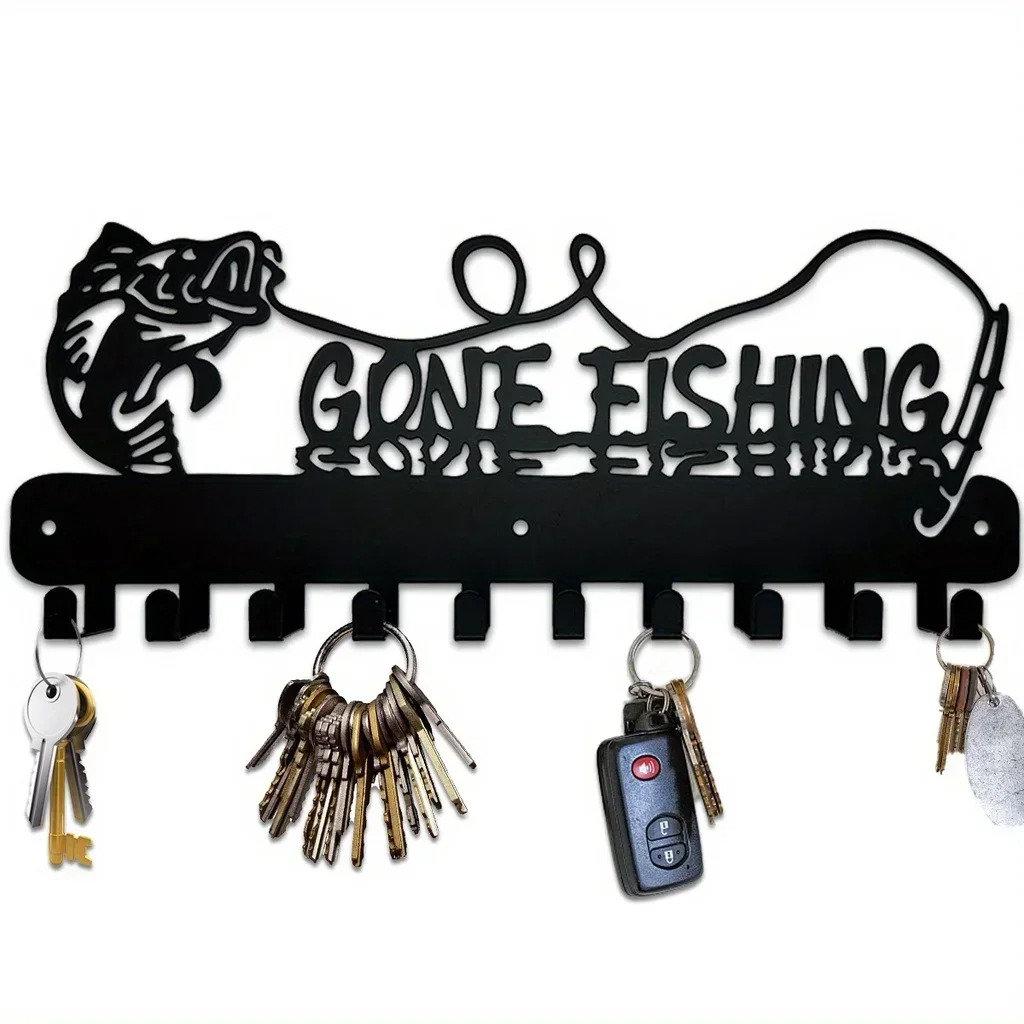 Breakwater Bay Fish-shaped Metal Key Rack, Whimsical Wall Storage ...