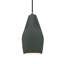 Radiance - grand luminaire suspendu 1 lumière Crease - blanc brillant (extérieur et intérieur du luminaire) - laiton antique - ampoule remplaçable - cordon noir-1489866520-1489866517-1489041066