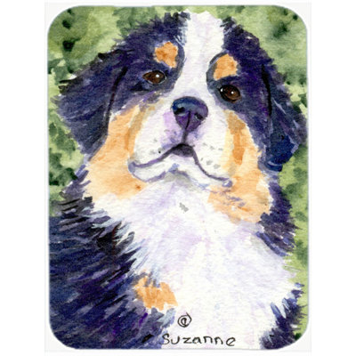 Planche à découper en verre rectangulaire pour chien east urban home