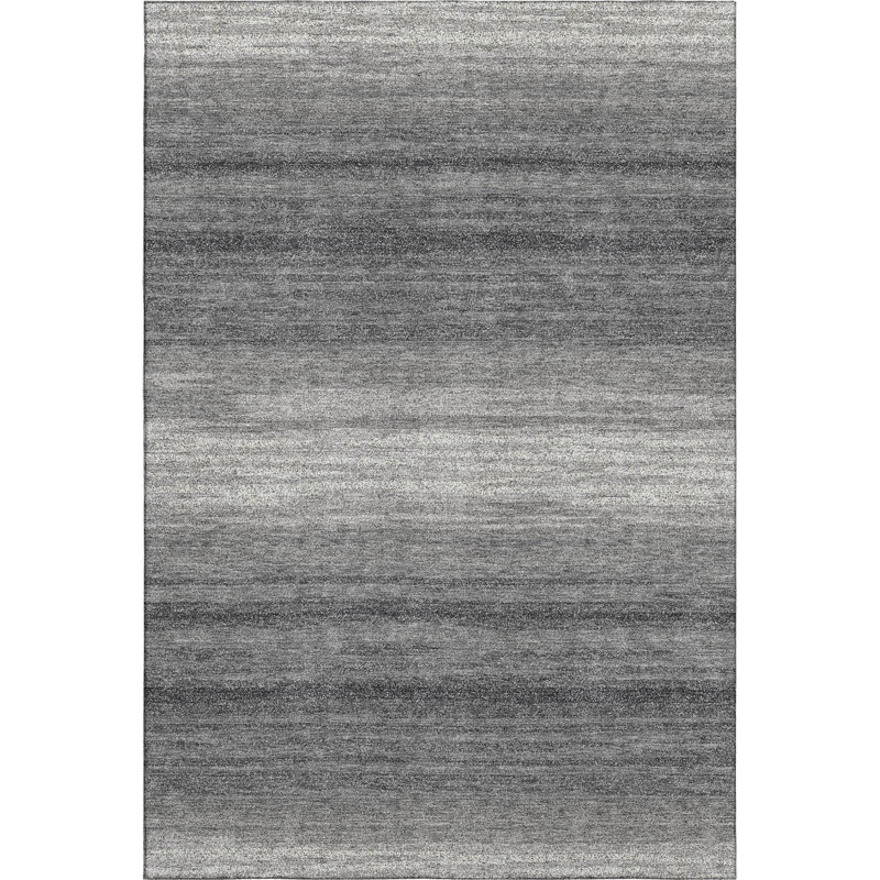 Premium Machine Washable Birchview AMF1033 Striped Rug, Rectangle 3' x 5'