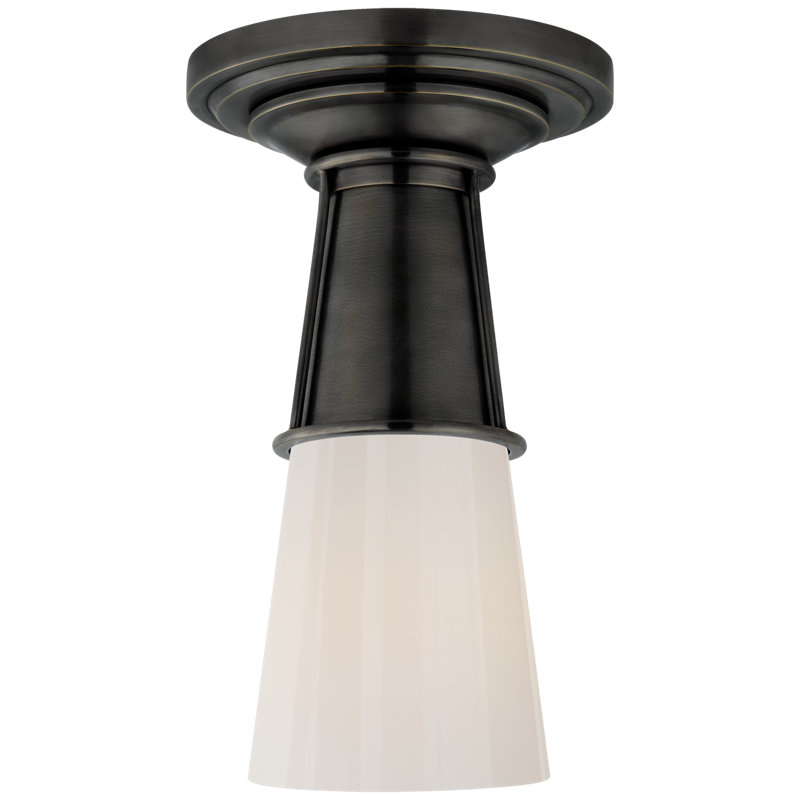 Robinson 1 - Light Flush Mount, Bronze, Clear