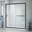 DreamLine Infinity-Z P 30 po x l 60 po x H 74 3/4 po, porte de douche coulissante semi-sans cadre en nickel brossé avec base de douche à drain à gauche-132401058-132401062