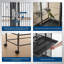 Grande cage à oiseaux de 74 po, volière robuste avec 3 compartiments divisibles, plateaux coulissants pour perruches, cages et cages, éleveur noir-130550880