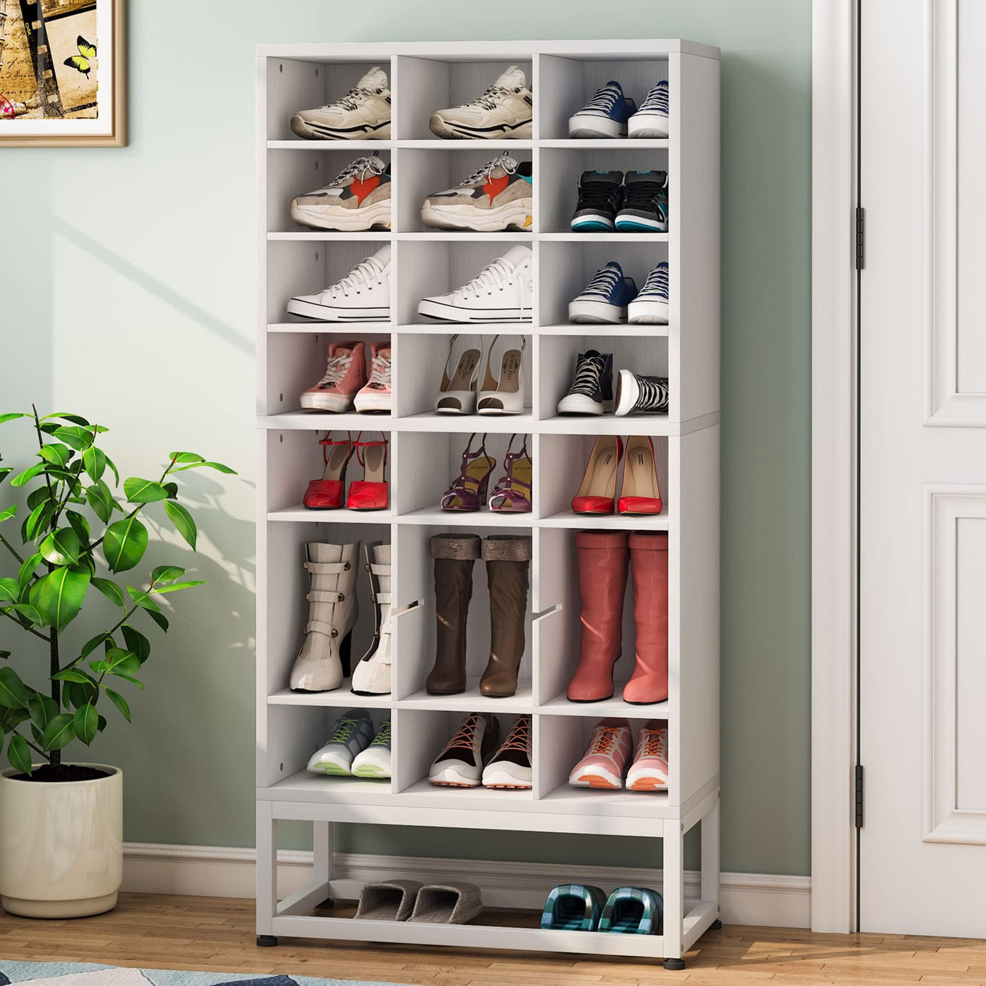 Hokku Designs 24 Pair Shoe Storage Cabinet - Wayfair Canada