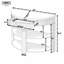 Console avec tiroir et tablettes-368969783