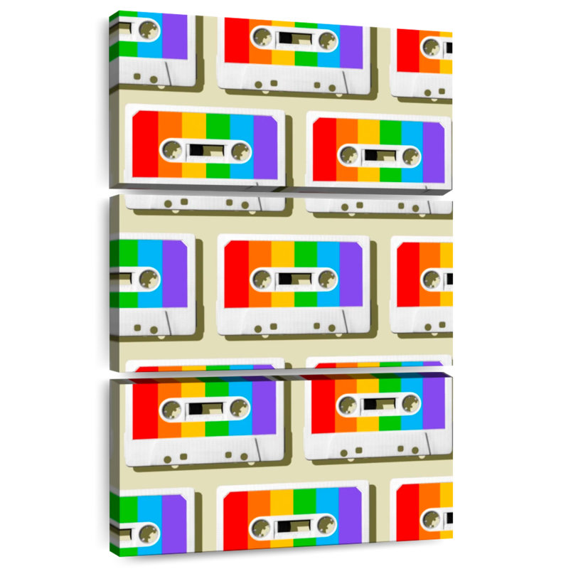 Abarca Rainbow Mixtapes, 74" H x 48" W