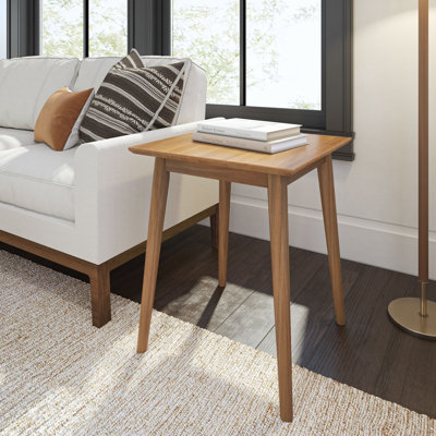 Leaford Solid Wood End Table