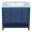 Meuble-lavabo simple avec comptoir Shelise 36-826665226