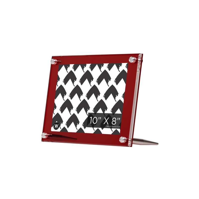 Wexel Art 8x10" Slate Tabletop Frame with Graphite Hardware, Cabernet/Silver