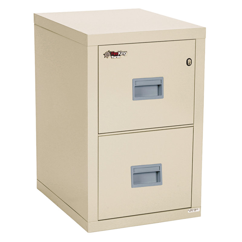 Parchment 2-Drawer Fireproof and Water-Resistant Vertical Filing Cabinet