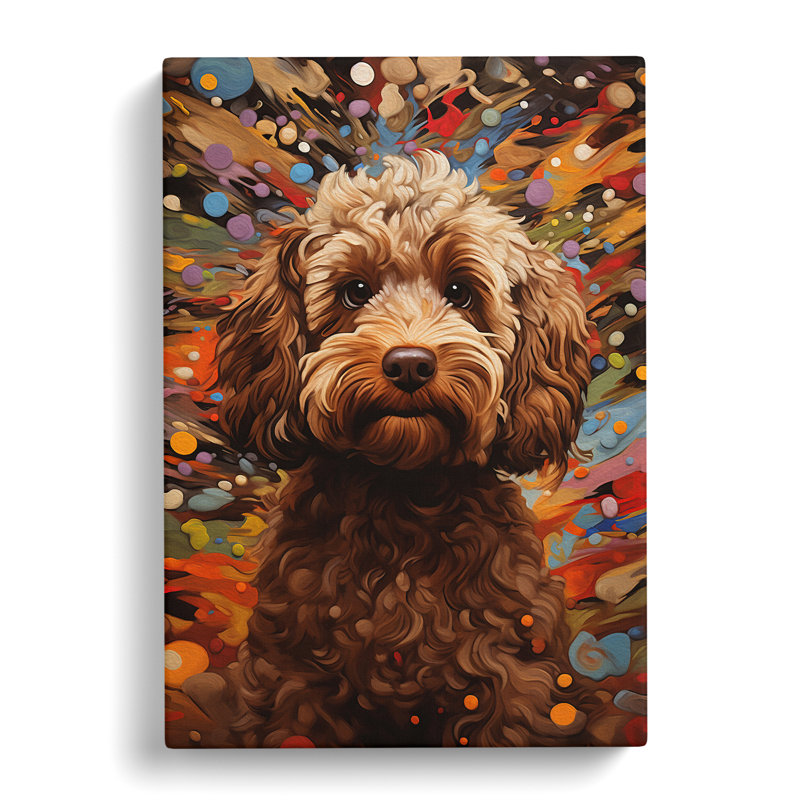 Cockapoo Orphism - Wrapped Canvas, 60cm H x 40cm W x 3cm D
