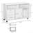 Printer Stand Home Office Mobile Cabinet Organizer Desktop With Caster Wheels, 2 Locking Breaks And Drawer