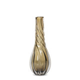 Twirl Glass Vase, Amber, Medium