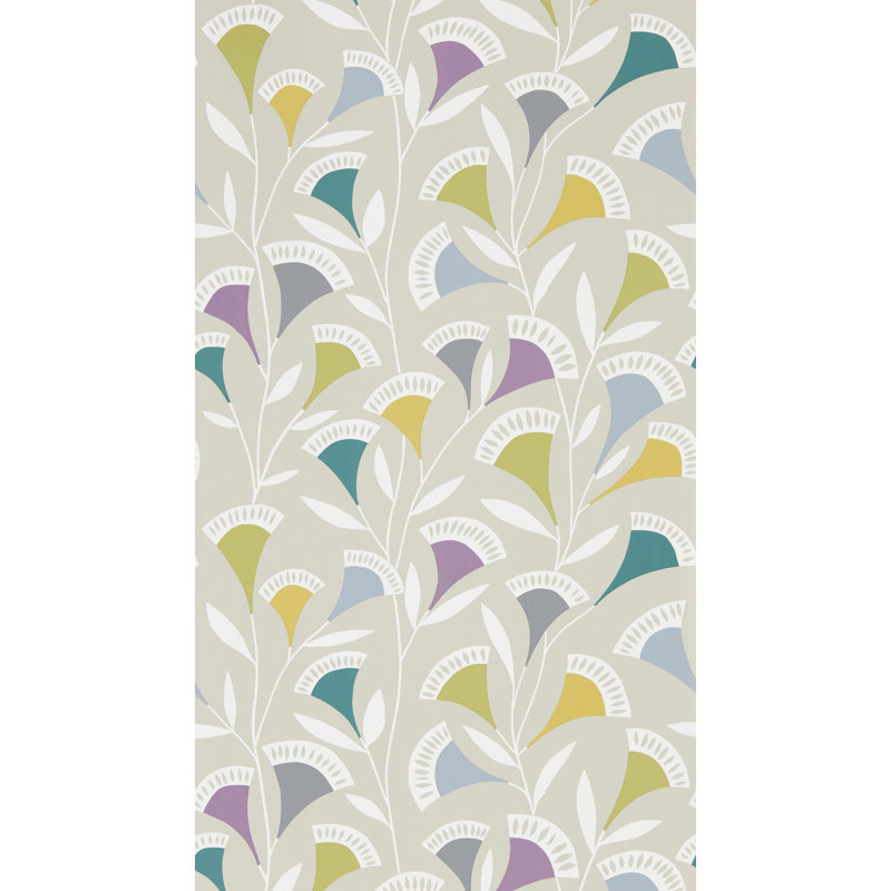 10.05m x 52cm Matte Wallpaper Roll, Foxglove/Graphite/Forest