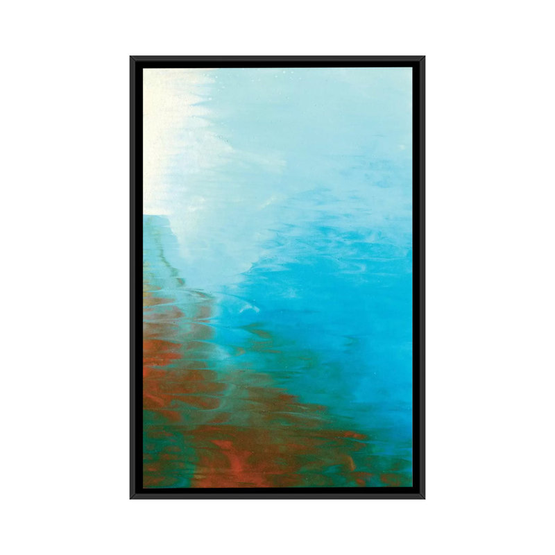 « neptune sky i », reproduction de peinture à l’acrylique sur toile tendue, H 26 po x l 18 po x P 1,5 po, Pas de tapis