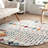 Clair Moroccan Power Loom Performance Ivory, Beige, Gray, Blue, Orange, and Magenta Rug-1267036333