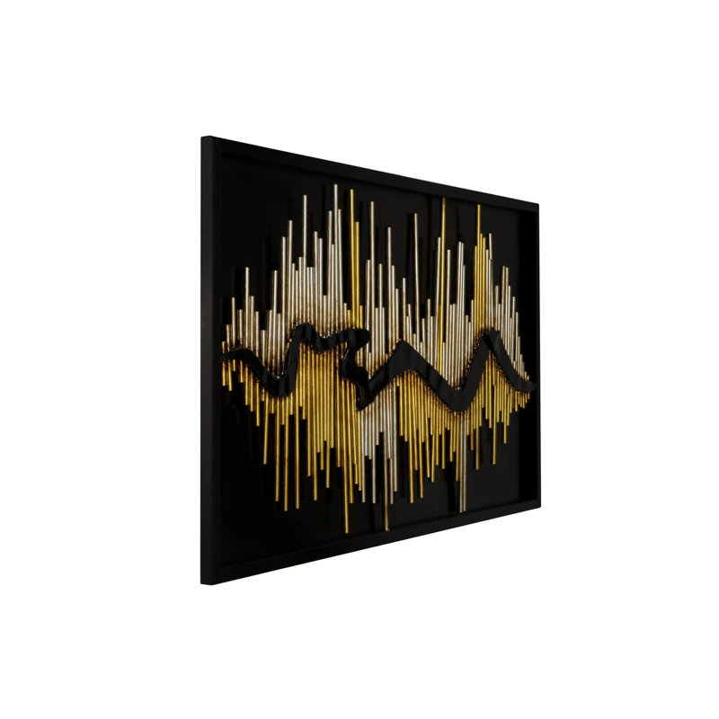 Handmade Glam Abstract Wall Decor on Metal