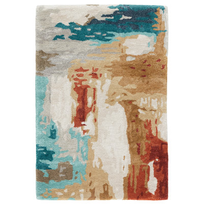 Tapis bleu touffeté à la main Cashel