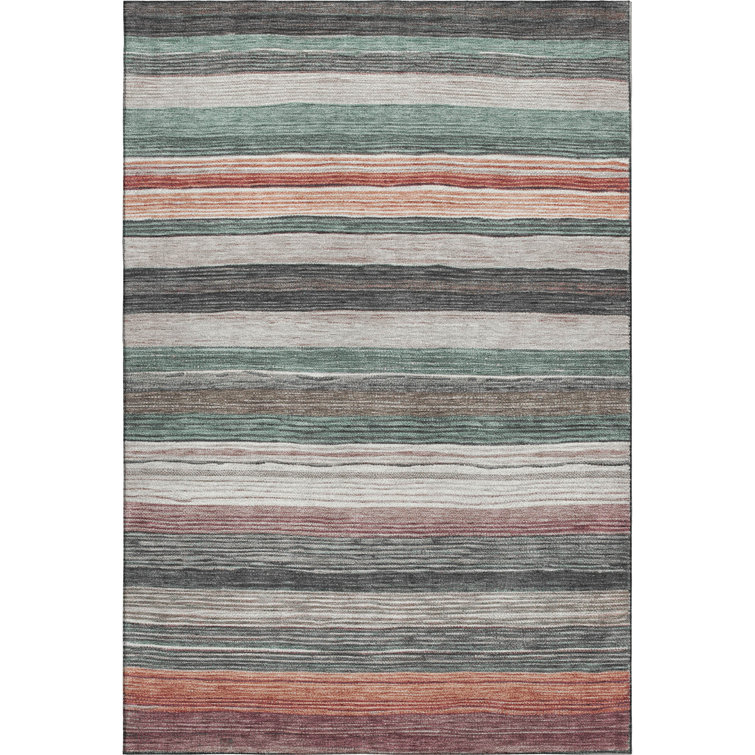 Premium Machine Washable Hedden AMF1703 Stripes Rug