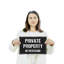 Enseigne privée en plastique sans intrusion 10 po x 14 po-119530049