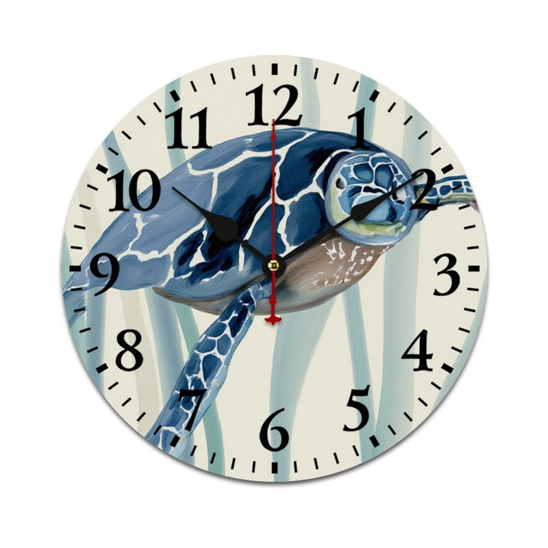 Horloge murale bleue 12 "x 12"