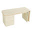 Bureau en L 90 po avec 3 tiroirs, bureau rotatif à 360 ° en bois, bureau de direction, bureau d'angle-1390261779