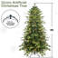 Arbre de Noël de 5 pi, 200 lumières Ul blanc chaud, 1488 pointes, conception à charnières, support en métal, arbre en PE avec branches réalistes, décoration d'apparence stable et réaliste-778618894