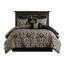 Édredon 8 pièces pour très grand lit, coussins brodés et moelleux, rembourrage, lavable à la machine, fer à repasser infroissable avec design texturé et classique, utilisation décorative toute l'année