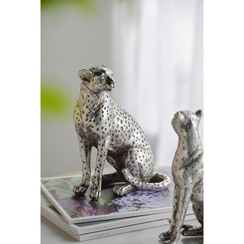 Figurines et sculptures animaux H 8,7 po x l 4,3 po x P 6,9 po, H 8,7 po x l 4,3 po x P 6,9 po, Argent, Gauche