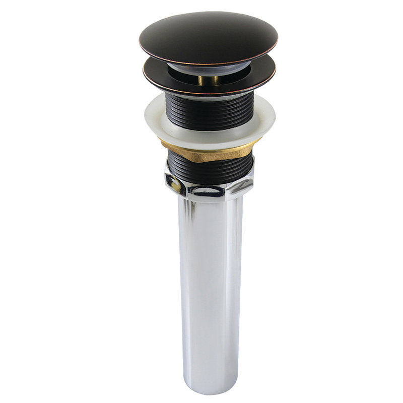 Kingston Brass Trimscape Brass Pop Up Drain for Cast Iron Utility Sink, Naples Bronze